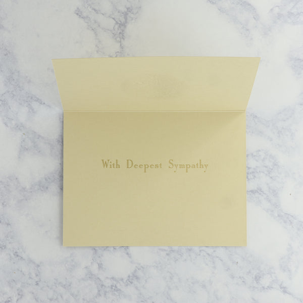 Golden Botanical Sympathy Card