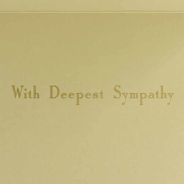 Golden Botanical Sympathy Card
