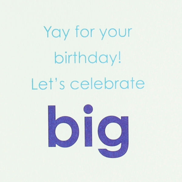 Bouclé Patch Balloon Birthday Card