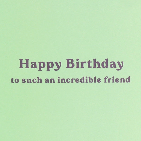 Girl With Confetti Birthday Card