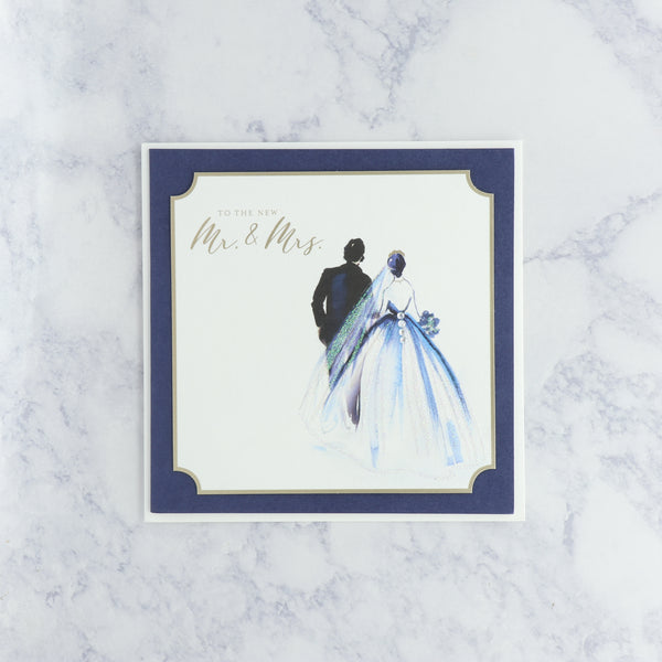 Painterly Couple Wedding Card