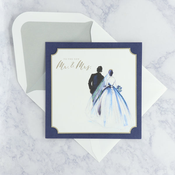 Painterly Couple Wedding Card