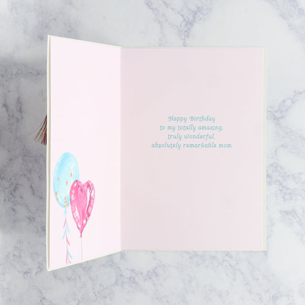 Balloons With Tassels Birthday Card (For Mom)