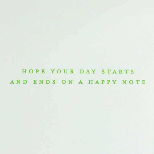 Musical Notes Birthday Card