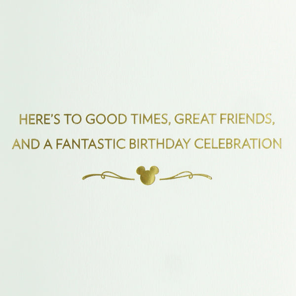 Laser-Cut Wood Mickey Mouse Birthday Card