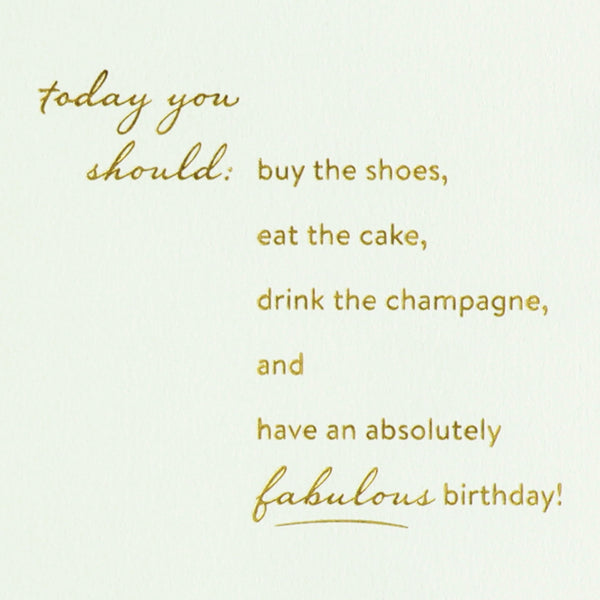 Watercolor Fashion Birthday Card