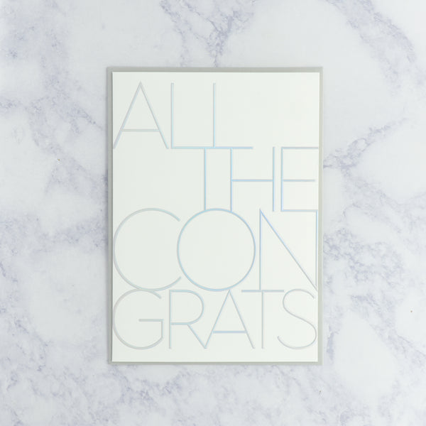"All The Congrats" Congratulations Card