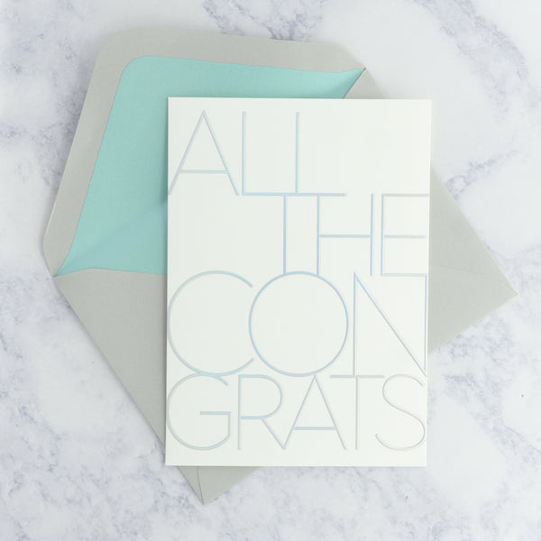 "All The Congrats" Congratulations Card