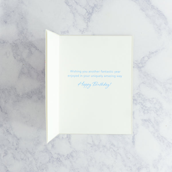 Gemmed Painterly Shoes Birthday Card
