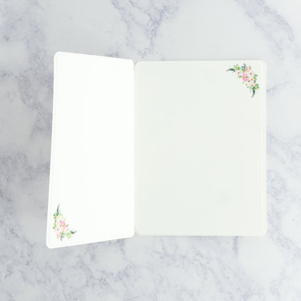 Owl With Flower Crown Blank Card
