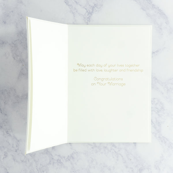Embroidered Cake Wedding Card