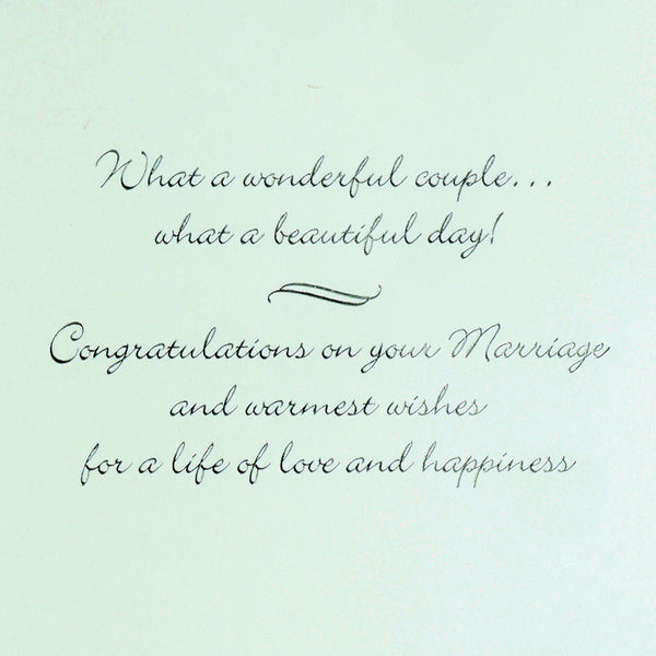 Handmade Modern Bride & Groom Wedding Card