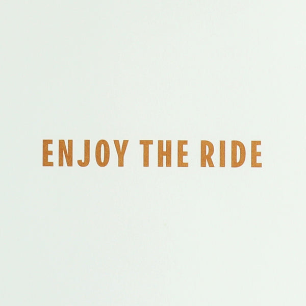 Orange Motorcycle Birthday Card