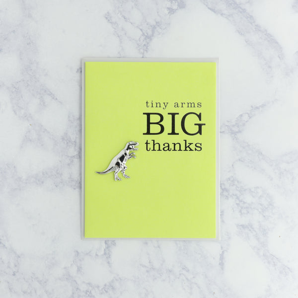 T-Rex Tiny Arms Thank You Card
