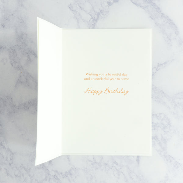 Gemmed Butterfly Dress Birthday Card