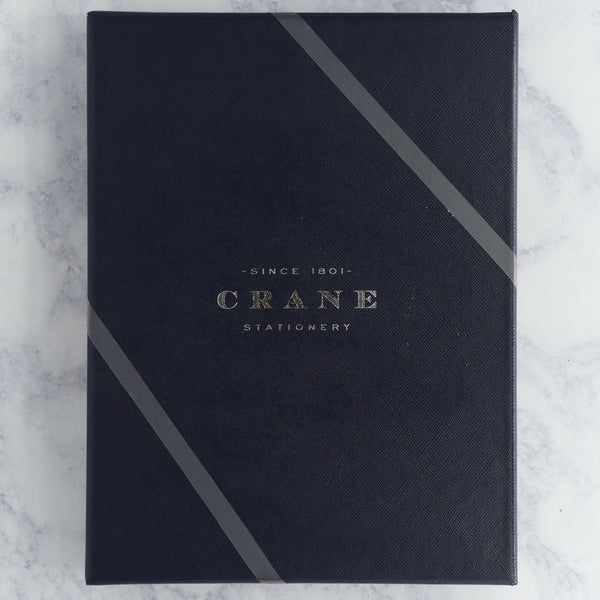Regent Blue Bordered on Ecruwhite Boxed Cards (Set of 25)