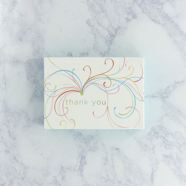 Colorful Swirl Thank You Boxed Notes (Set of 14)