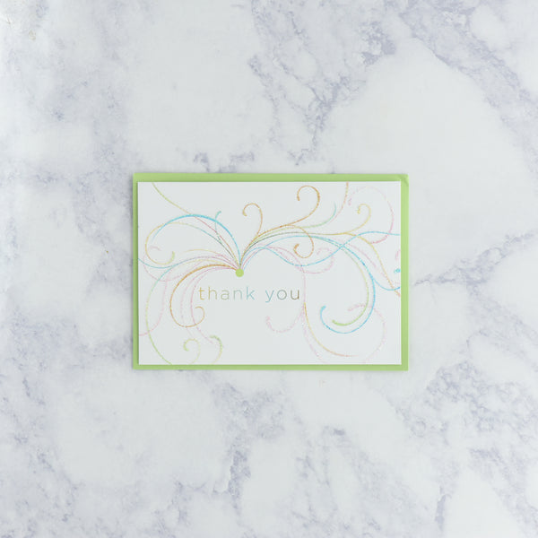 Colorful Swirl Thank You Boxed Notes (Set of 14)