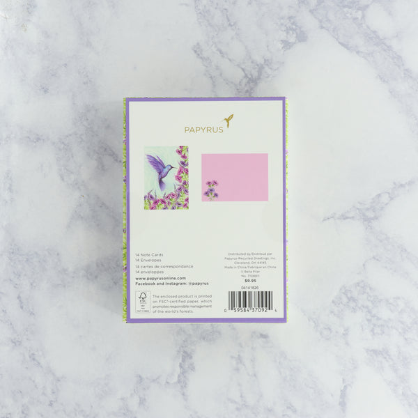 Illustrated Hummingbird Boxed Notes (Set of 12)