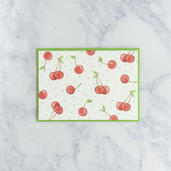 Illustrated Red Cherries Boxed Notes (Set of 12)