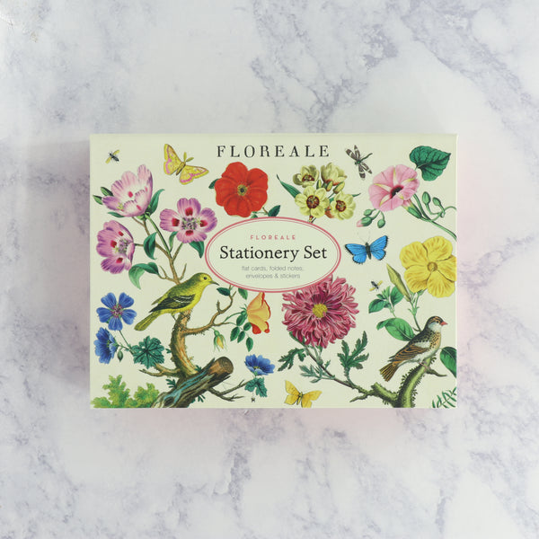 Vintage Floreale Boxed Notes Stationery Set (Set of 16)