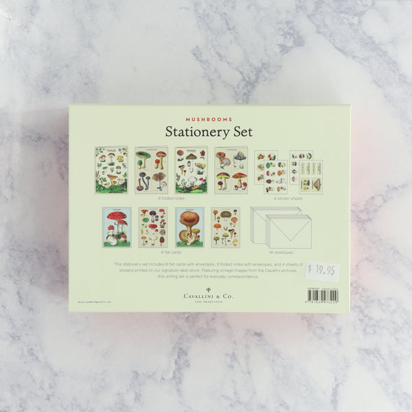 Mushrooms Boxed Notes Stationery Set (Set of 16)