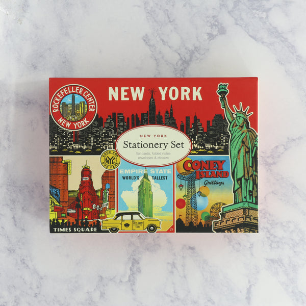 Vintage New York Boxed Notes Stationery Set (Set of 16)