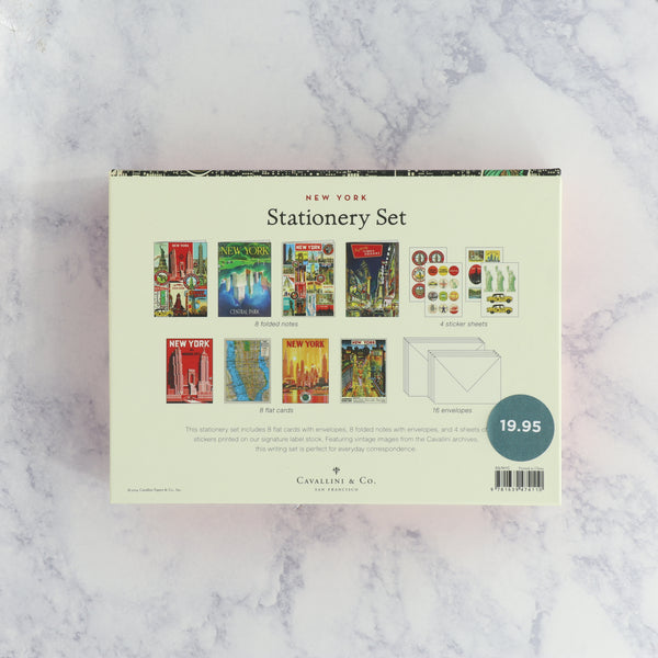 Vintage New York Boxed Notes Stationery Set (Set of 16)