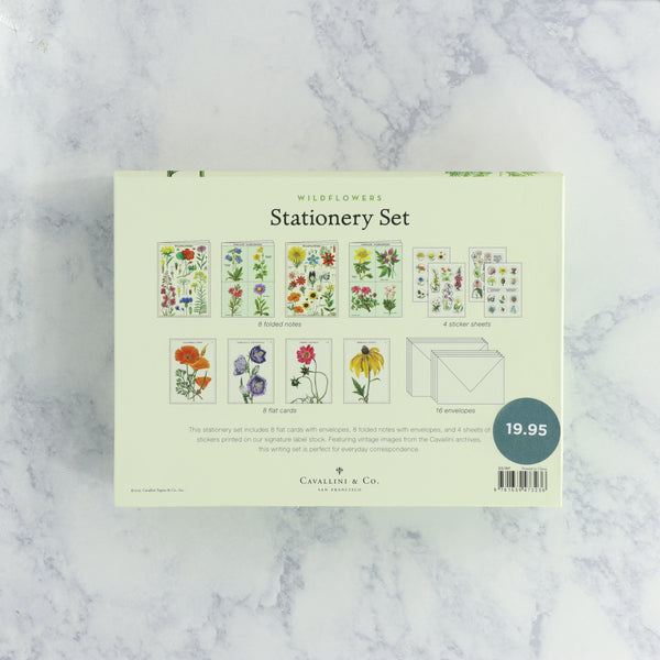 Vintage Panna Wildflowers Boxed Notes Stationery Set (Set of 16)