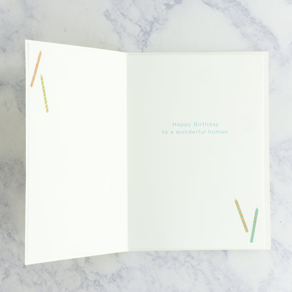 Slice With Candles "Celebrating You" Birthday Card