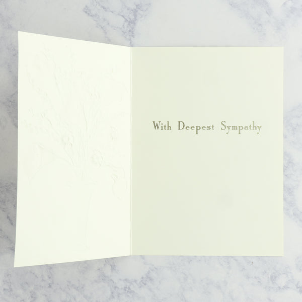 Orange Calla Lilies Sympathy Card