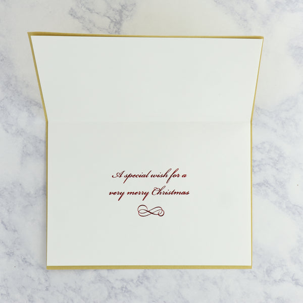 Embossed Tree Trio Christmas Card