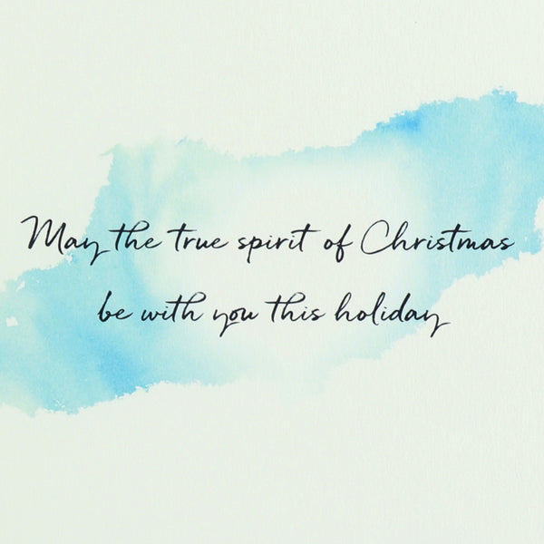 Nativity Scene Ornament Religious Christmas Card