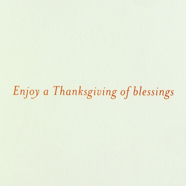 Illustrated Cornucopia Thanksgiving Card