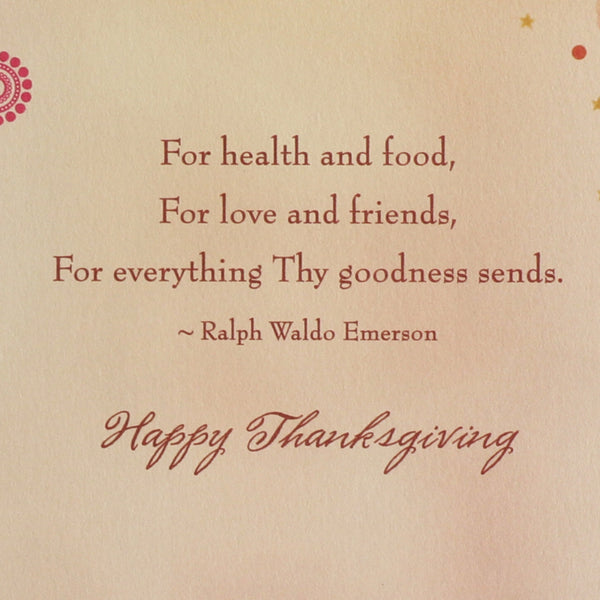 Tree With Butterflies Thanksgiving Card