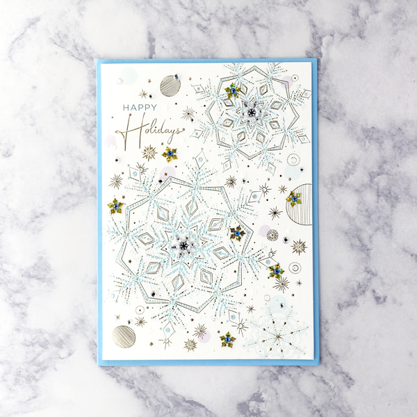 Icey Snowflake Magic Holiday Card