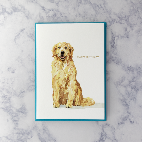 Illustrated Dog Birthday Card