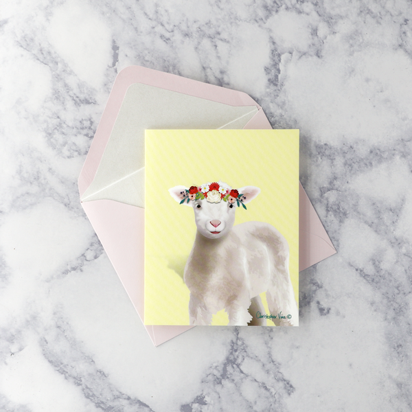 Illustrated Floral Animals Boxed Notes (Set of 20)