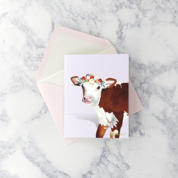 Illustrated Floral Animals Boxed Notes (Set of 20)