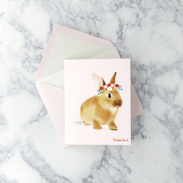 Illustrated Floral Animals Boxed Notes (Set of 20)