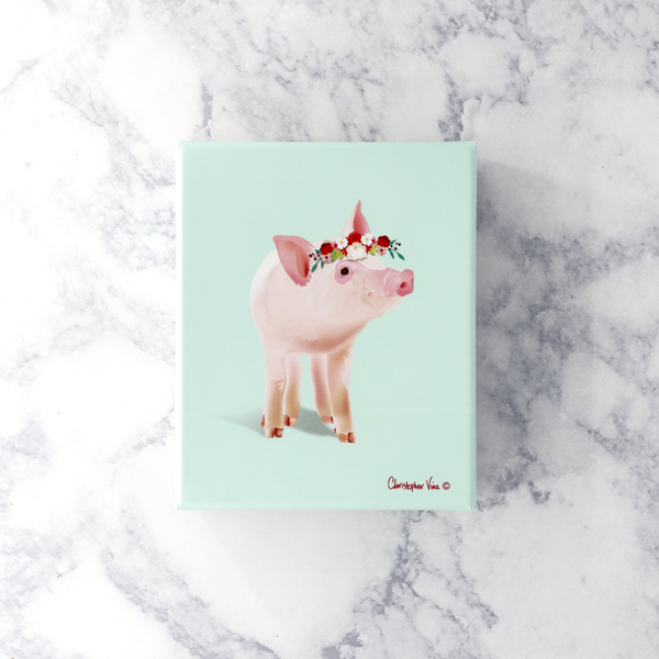 Illustrated Floral Animals Boxed Notes (Set of 20)