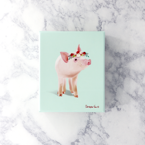 Illustrated Floral Animals Boxed Notes (Set of 20)