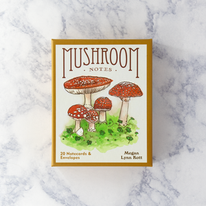 Illustrated Mushroom Boxed Notes (Set of 20)