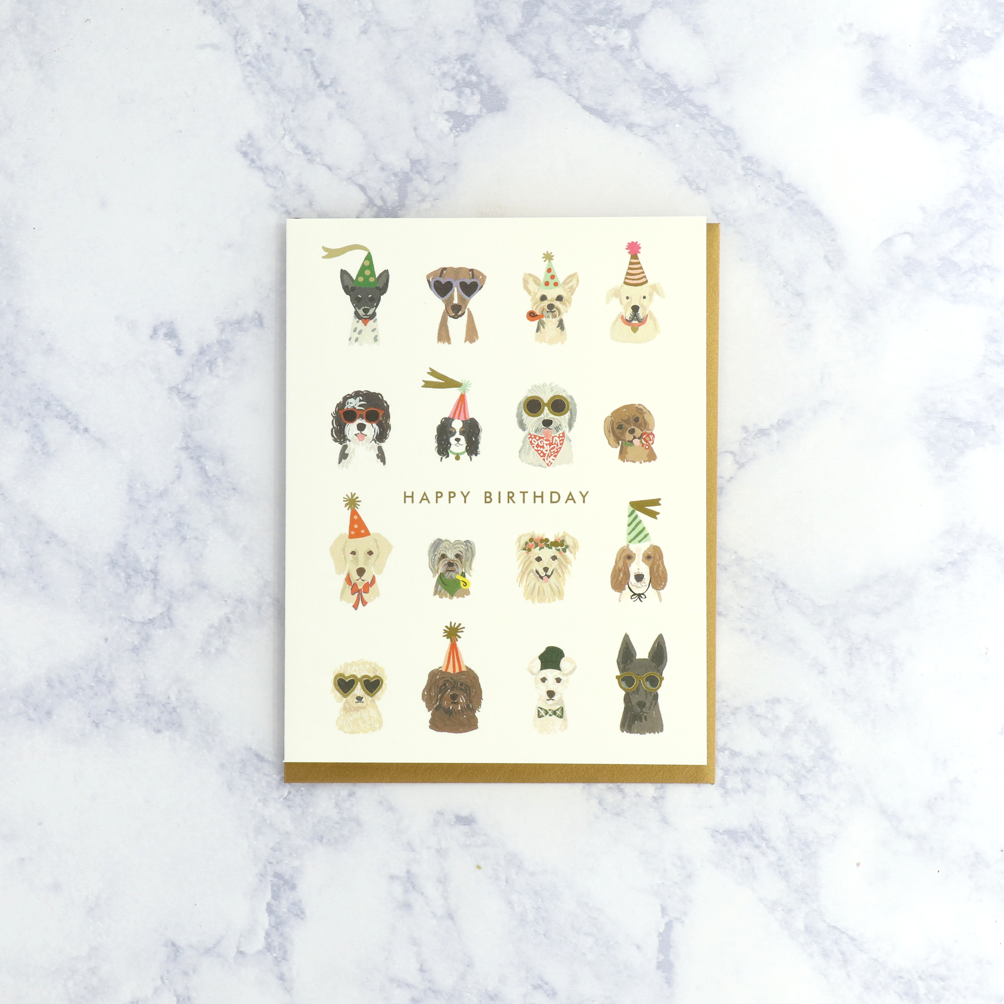 Illustrated Party Dogs Birthday Card – Bonsai Paper Co.