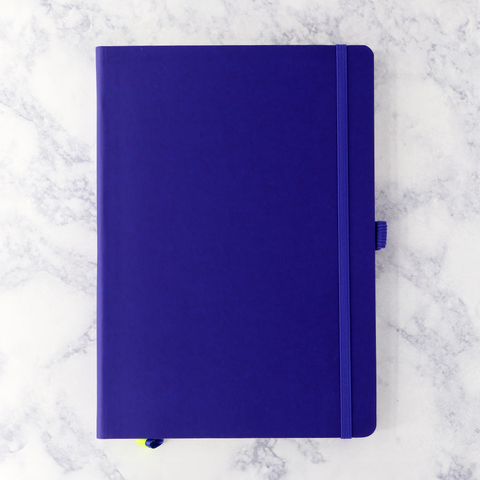Italian A5 Blue Softcover Notebook