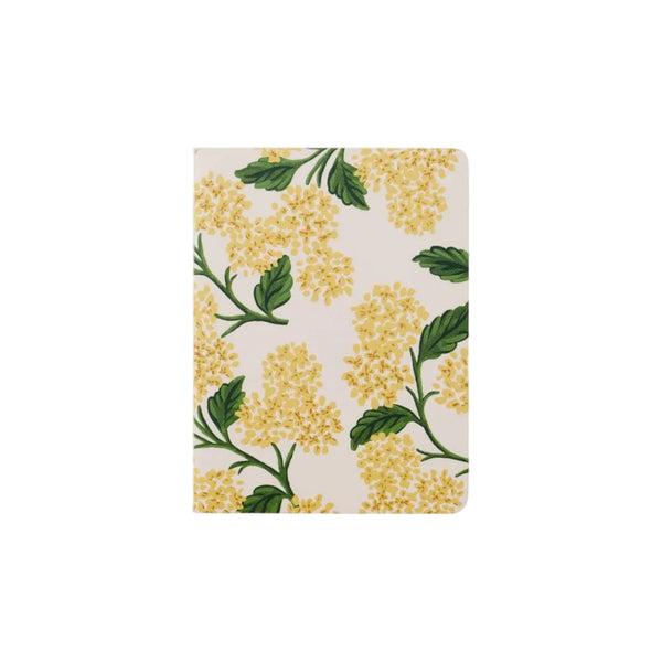 Pink Hydrangea Ruled Pocket Notebook (Set of 8)