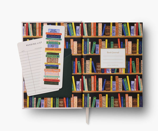 Illustrated Book Club Ruled Embroidered Journal