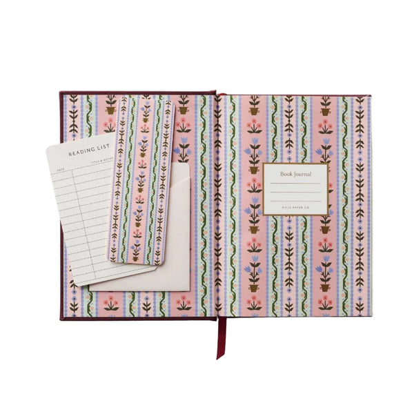 Illustrated Book Ruled Embroidered Journal