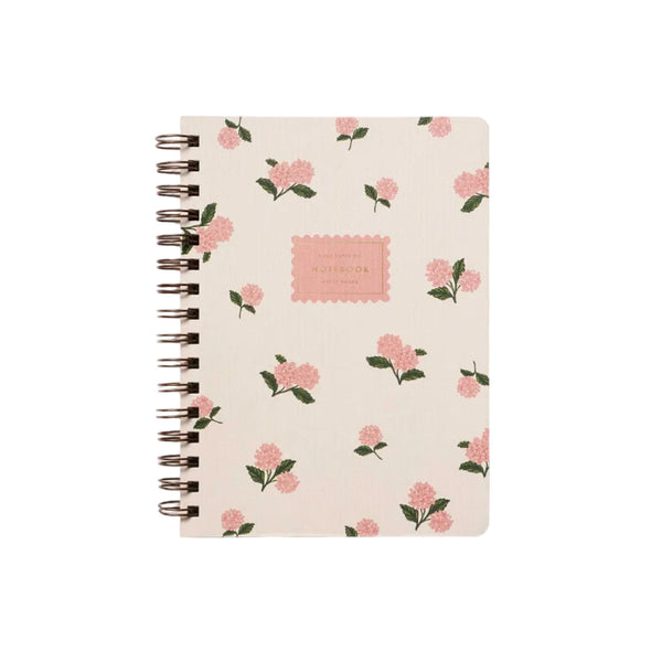 Pink Hydrangea Spiral Notebook