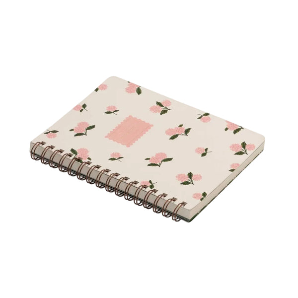 Pink Hydrangea Spiral Notebook